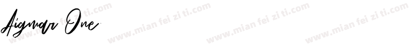 Aigmar One字体转换